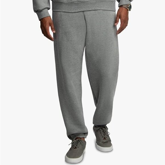Fruit of the Loom Mens Classic Fit Cozy Soft Fleece Sweatpants Joggers Gray - Picture 2 of 8